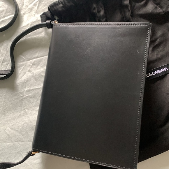 D&G leather flap crossbody bag color black - Picture 14 of 15